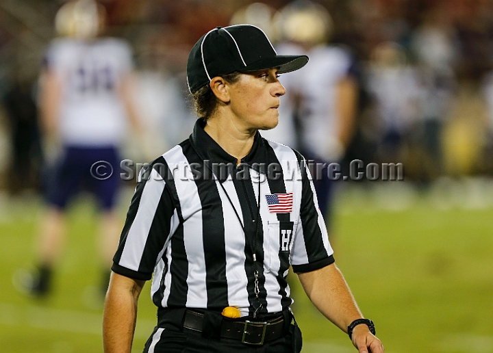 2015StanWash-052.JPG - Oct 24, 2015; Stanford, CA, USA; Head linesman Catherine Conti, the first female official in the Pac-12, during game between the Stanford Cardinal and the Washington Huskies at Stanford Stadium. Stanford beat Washington 31-14.